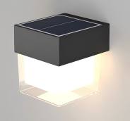 Outdoor LED Wall Light Square Solar Lamp Waterproof for Garden Application CCT Option