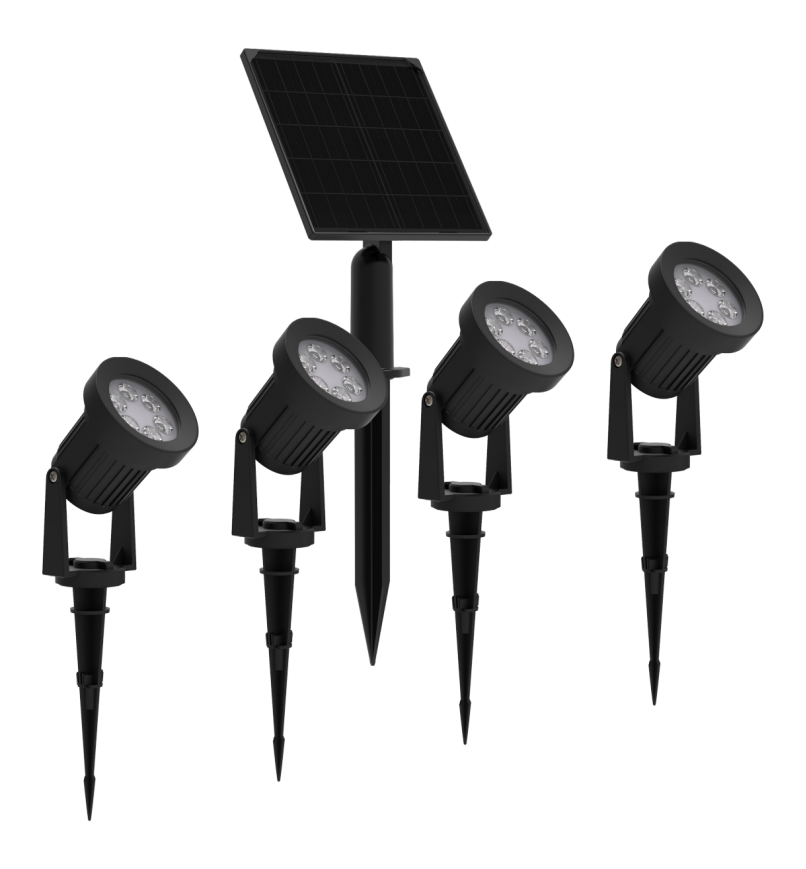 LED Solar Spot Lights Outdoor Solar Landscape Lights for Yard Garden Lawn Plant Tree Pool Areas Dusk-to-Dawn