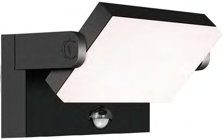 Modern-Style IP65Waterproof  Aluminum Outdoor LED Wall Lamp with Sensor and Rotatable Design