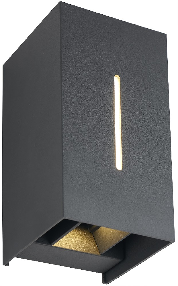 Metal wall lamp with IP65 waterproofing and LED lighting. Outdoor wall lamp.