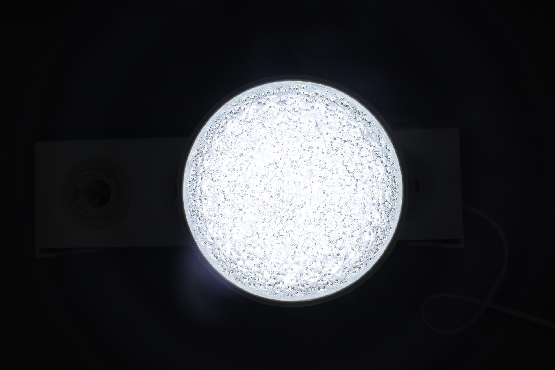Foldable Crystal Ceiling Light Retractable Multi Tier Prismatic Shade Bright Even Light Bedroom Living Room Modern